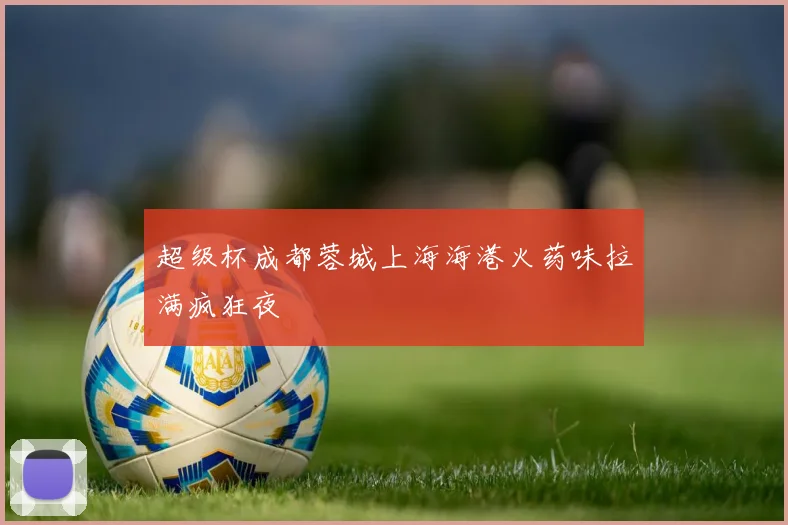 超级杯成都蓉城上海海港火药味拉满疯狂夜